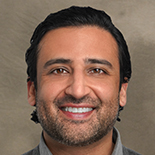 Headshot photograph of Vishal Amin, Clari board member