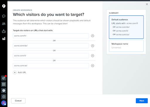 Drift software dashboard.