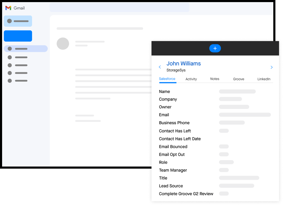 Clari Capture integrates with Gmail allowing seamless automations