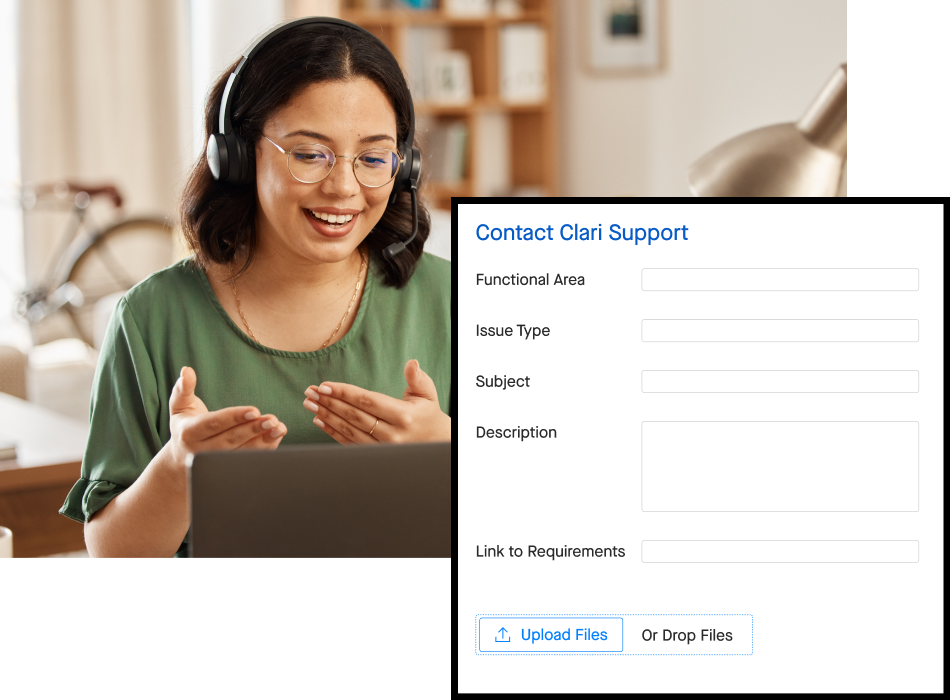 Contact Clari support