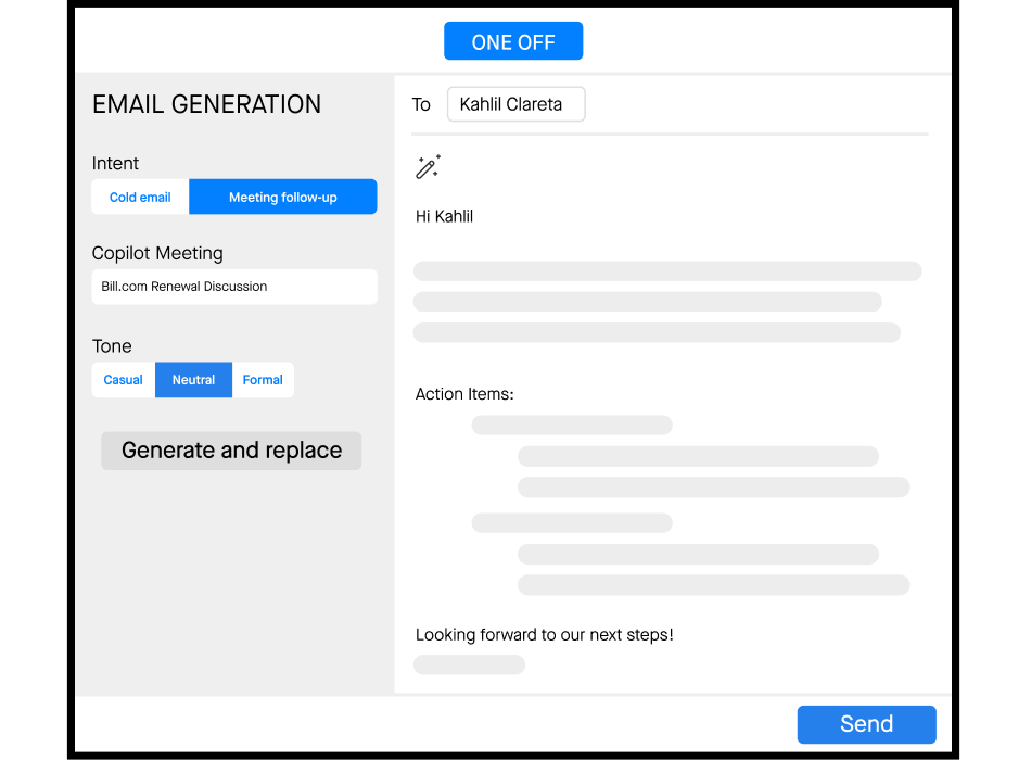 AI-powered email generation